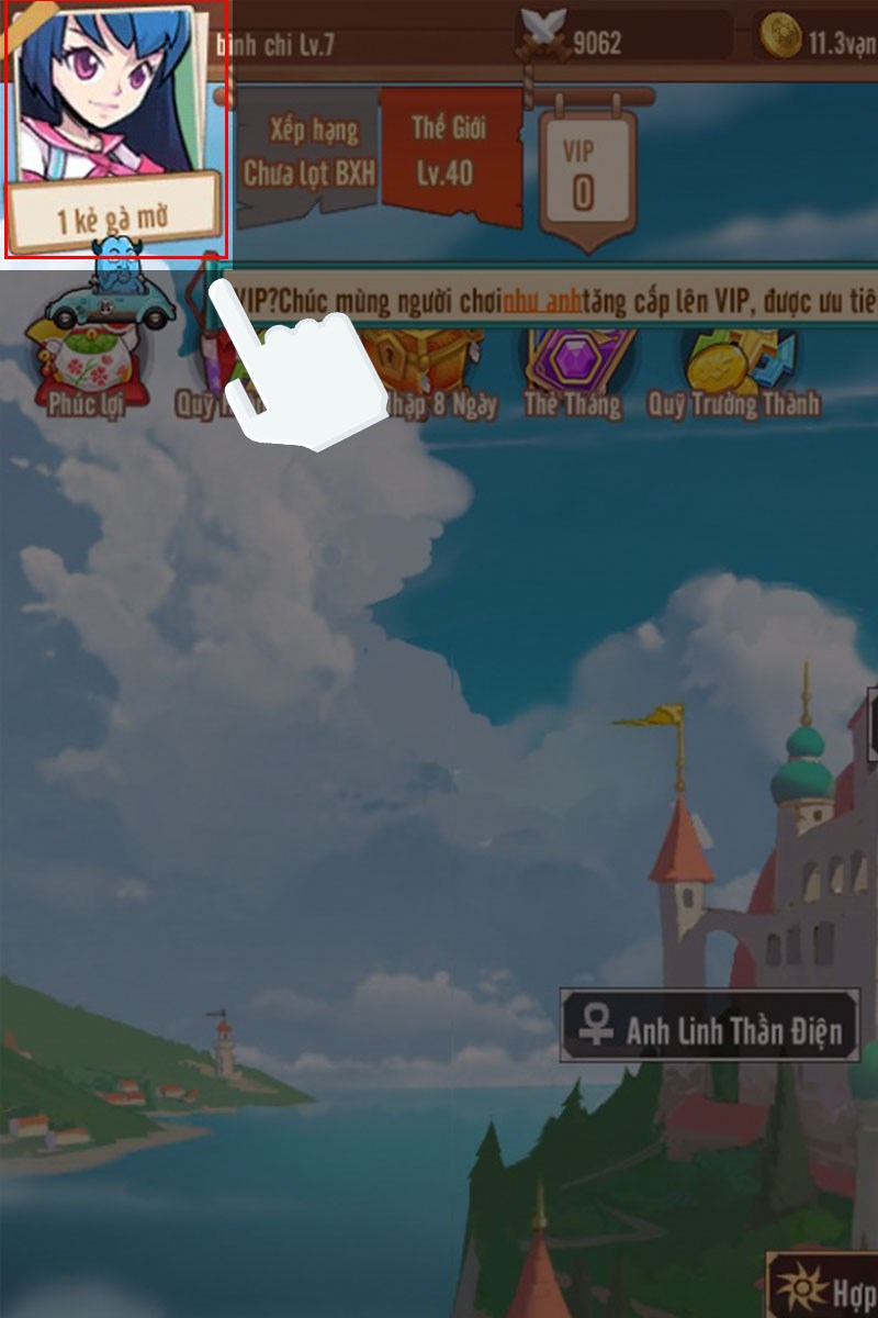 Nhấn chọn v&agrave;o mục Avatar