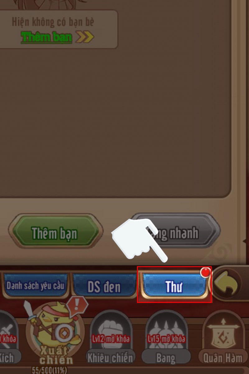 Nhấn chọn v&agrave;o mục Thư