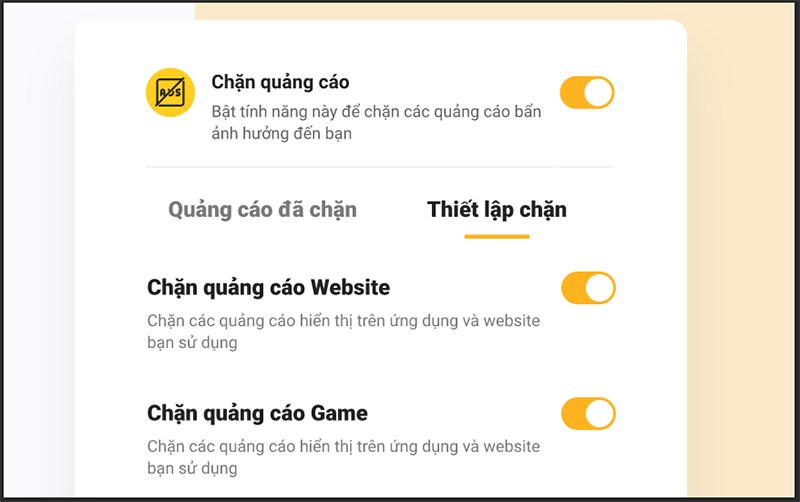 Chặn quảng cáo Chặn quảng cáo