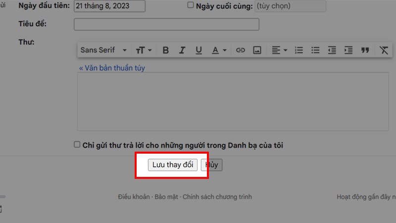 Ch&egrave;n ảnh v&agrave;o chữ k&yacute; gmail bước 7