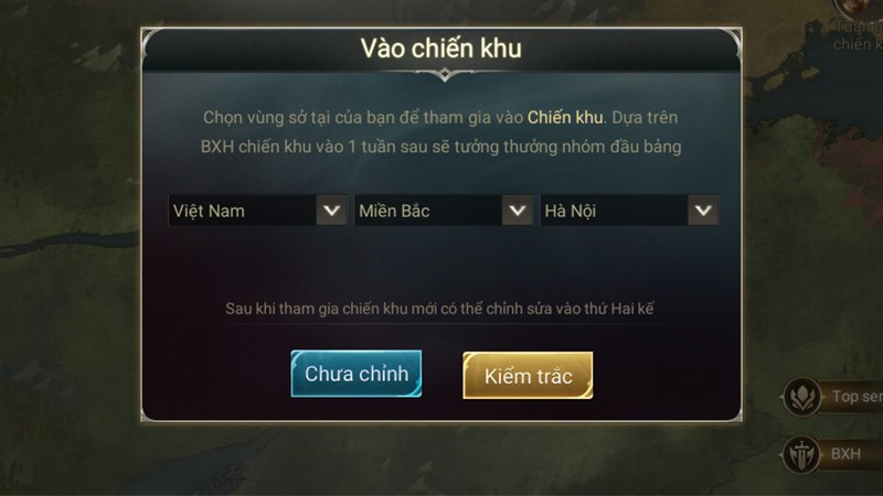 chọn chiến quần thể bước 1