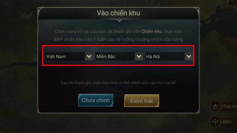 chọn chiến quần thể bước 2