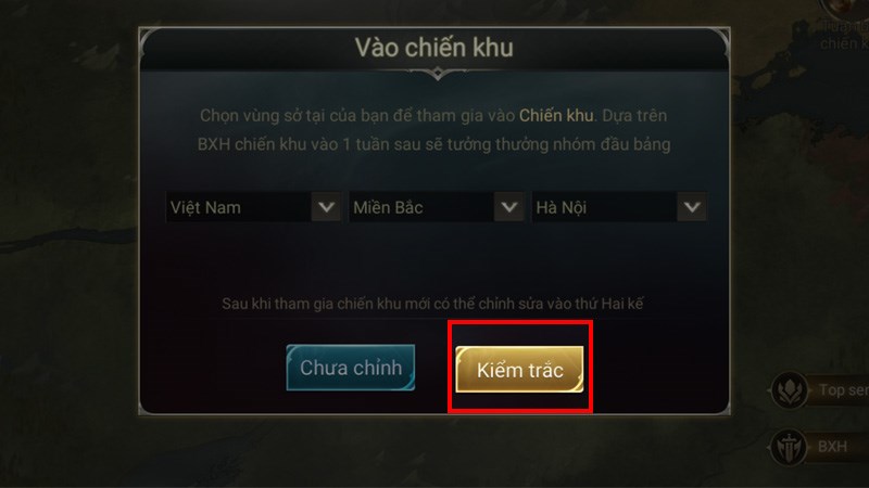 chọn chiến khu bước 3