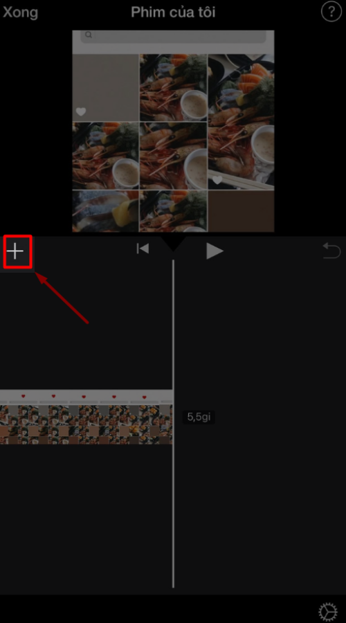 Chọn biểu tượng dấu cộng Chọn biểu tượng dấu cộng