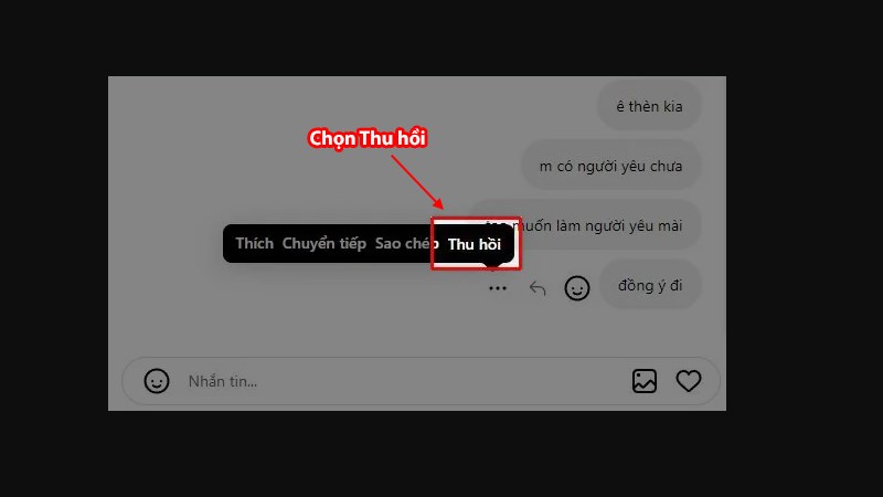 Chon Thu hồi