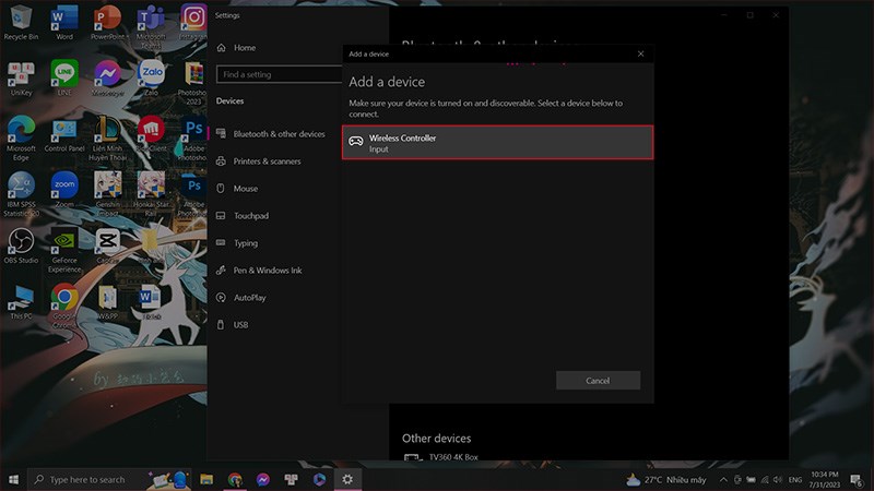 Chọn Wireless Controller