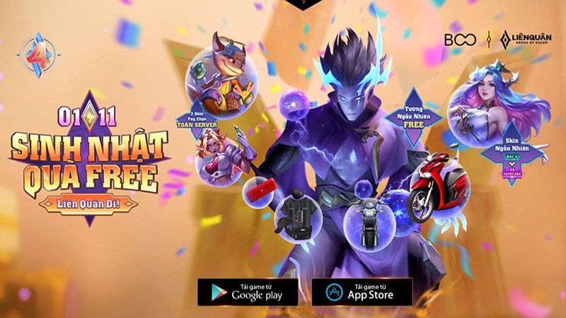 Garena Liên Quân Mobile   KHỞI ĐỘNG CHUỖI SỰ KIỆN SINH NHẬT LIÊN QUÂN   Sẵn sàng tham gia sự kiện khởi động Chuỗi sự kiện Sinh Nhật Liên Quân 5