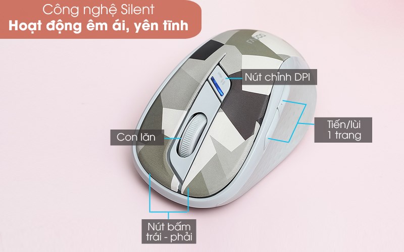 Dễ dàng điều chỉnh DPI phù hợp với nhu cầu sử dụng. 