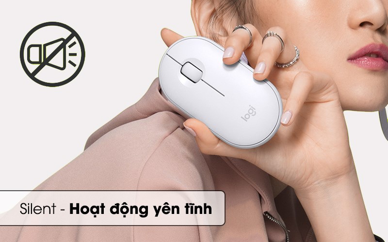 Chuột không dây Silent Logitech Pebble M350.