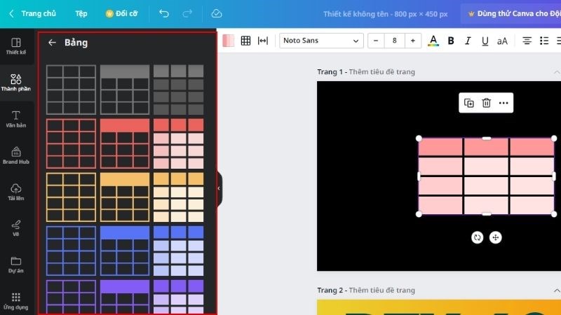 Click v&agrave;o mẫu bạn muốn. L&agrave; ho&agrave;n th&agrave;nh 