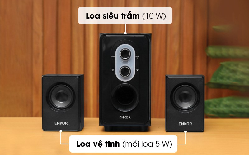 Bộ loa có tổng công suất 20W Bộ loa có tổng công suất 20W