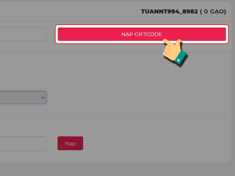 Nạp Giftcode