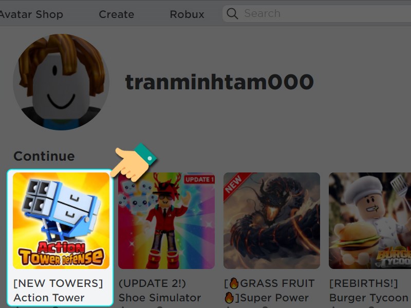 Mở game Action Tower Defense