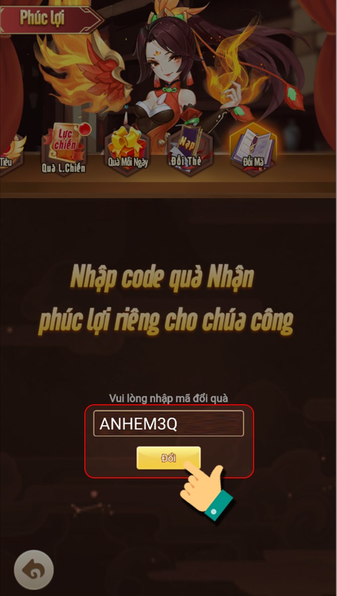 Nhập code