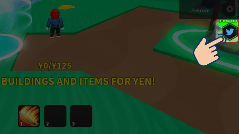 Nhấn v&agrave;o biểu tượng Twitter