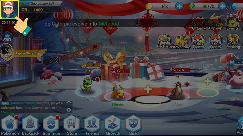 Chọn v&agrave;o avatar