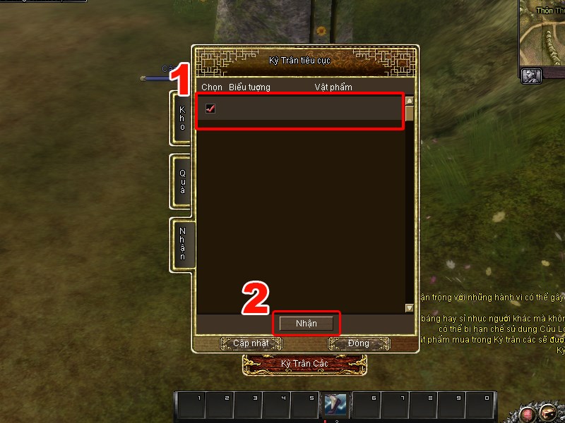 Nhận quà Nhận quà