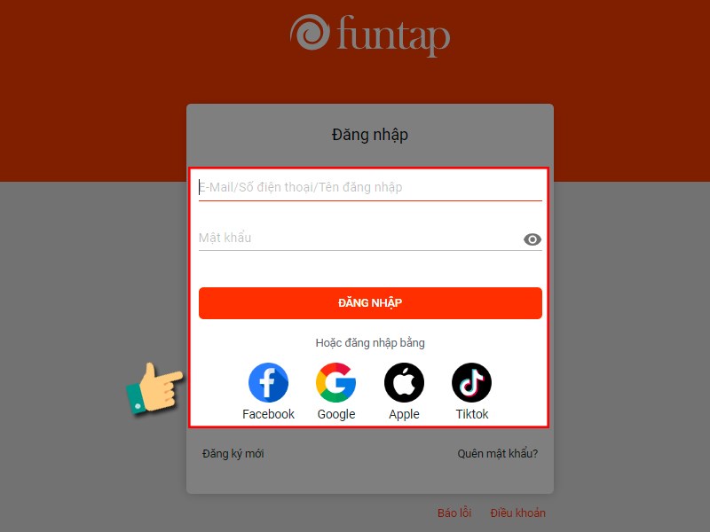 Đăng nhập t&agrave;i khoản