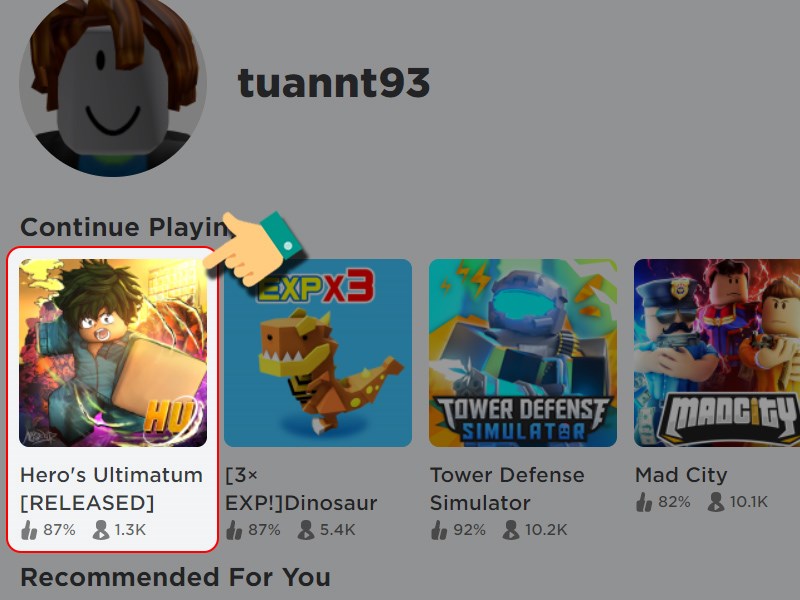 Mở game Hero&rsquo;s Ultimatum