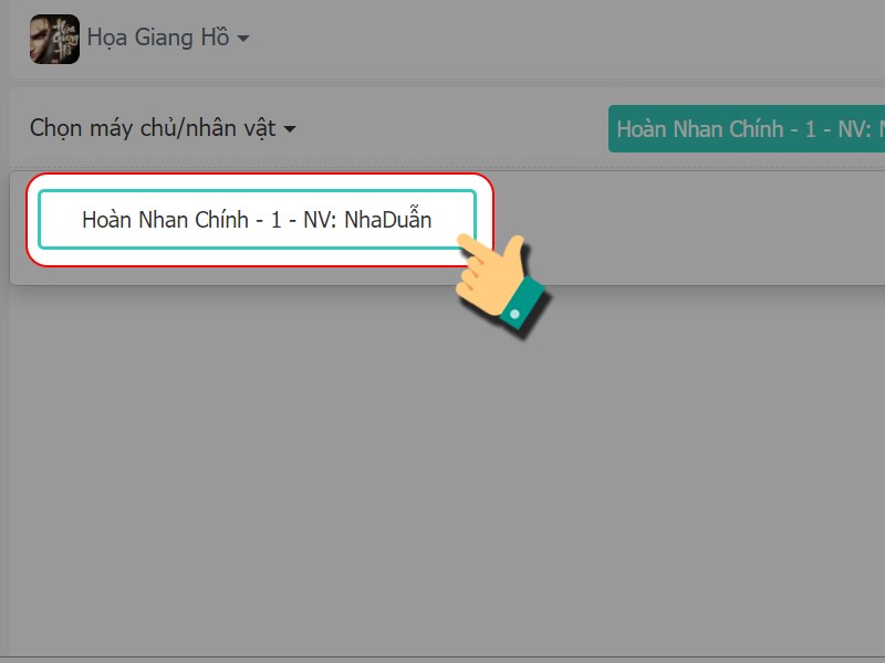 Chọn nh&acirc;n vật