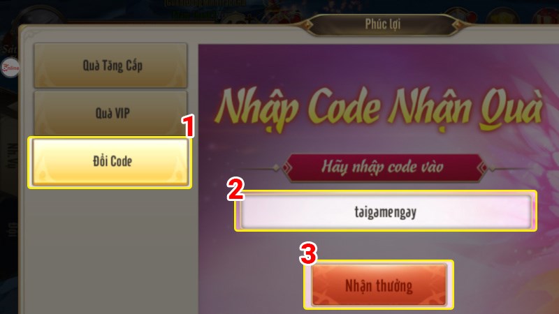 Nhập code