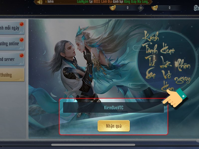 Nhập code bạn có Nhập code bạn có