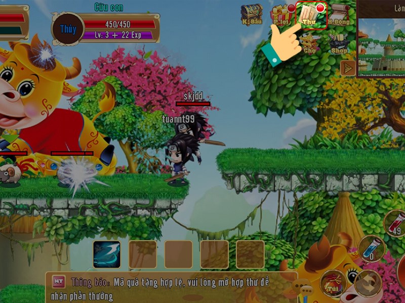 Nhận v&agrave;o thư