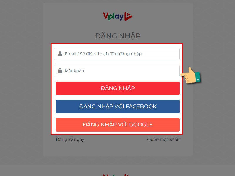 Đăng nhập t&agrave;i khoản