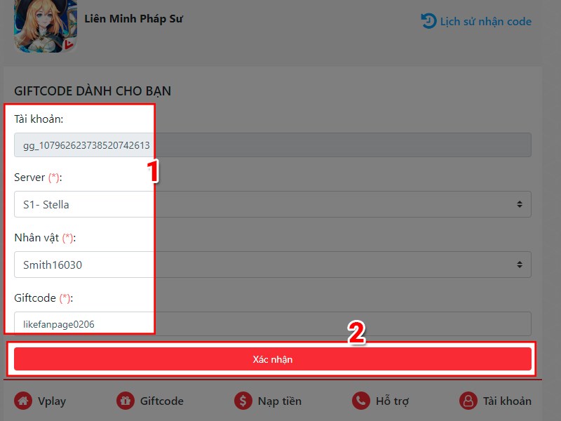 Chọn nh&acirc;n vật