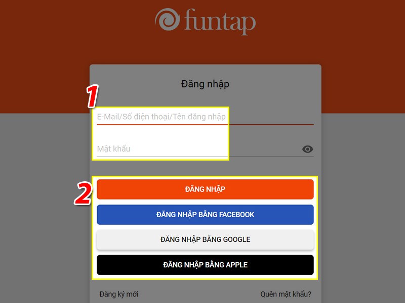 Đăng nhập t&agrave;i khoản