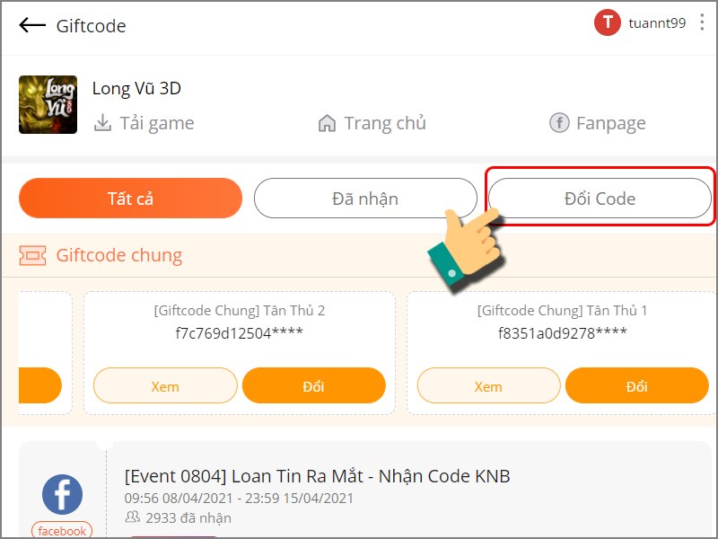 long - Tổng hợp code mới nhất Long Vũ 3D Code-long-vu-3d-moi-nhat-cach-nhan-va-nhap-code-2-800x600