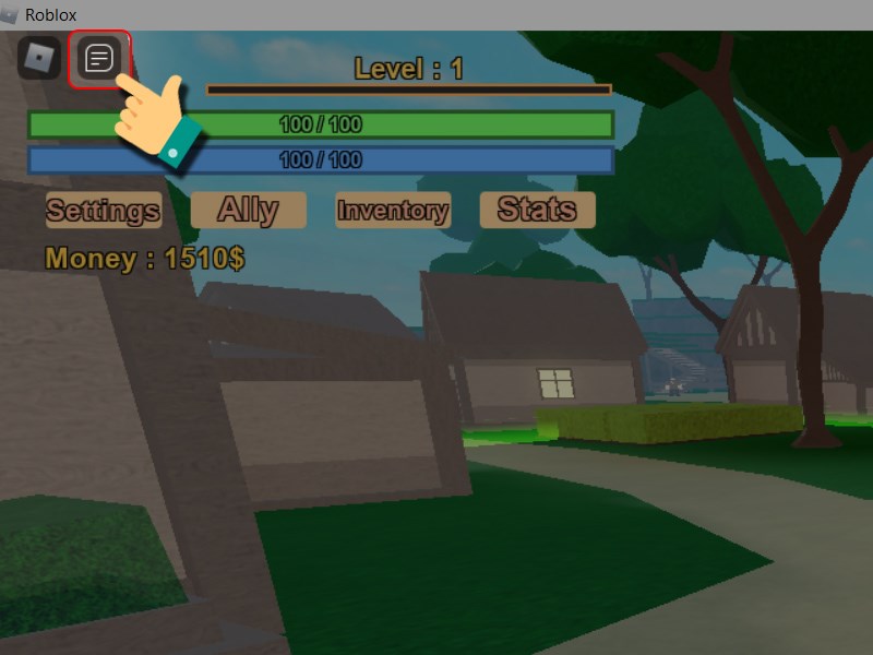 Mở khung chat trong game Magic Sea