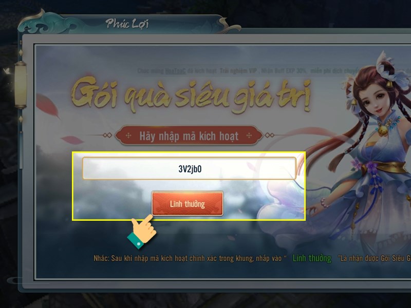 Điền code