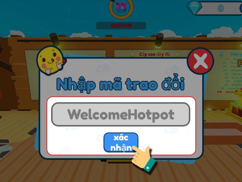 Nhập code