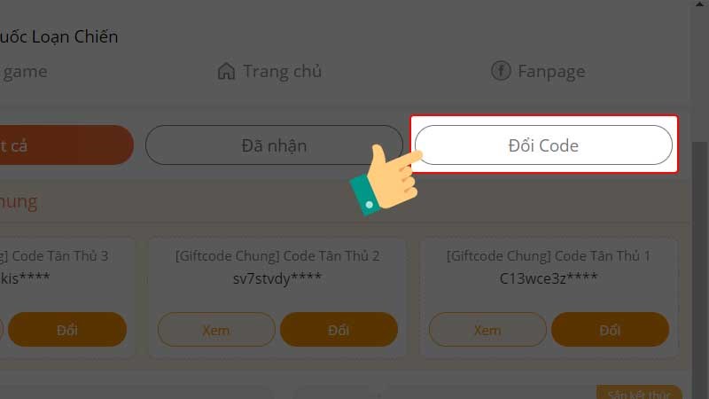 Vào Đổi Code