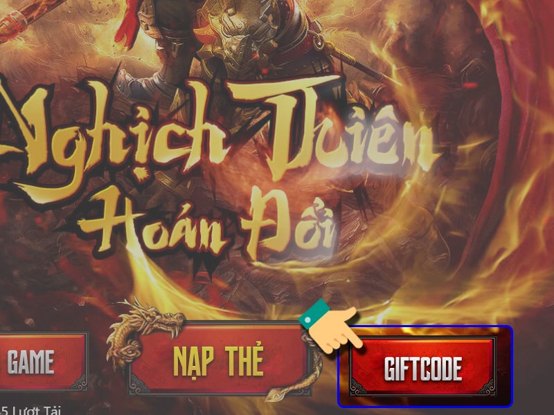 Nhấn v&agrave;o GIFTCODE