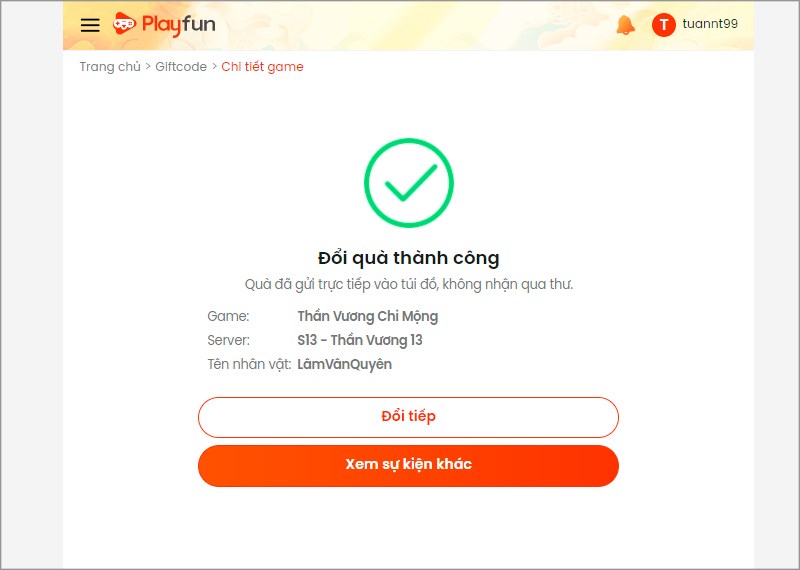 Đổi th&agrave;nh c&ocirc;ng