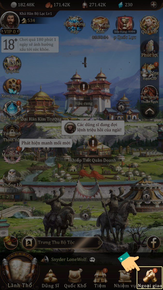 Vào ngoại giao Vào ngoại giao