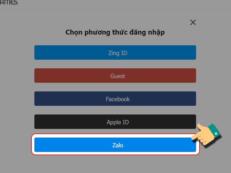 Đăng nhập game Thiếu Niên Danh Tướng 3Q