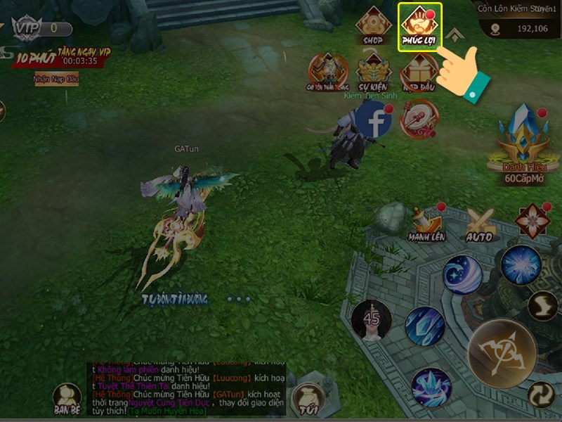 V&agrave;o ph&uacute;c lợi