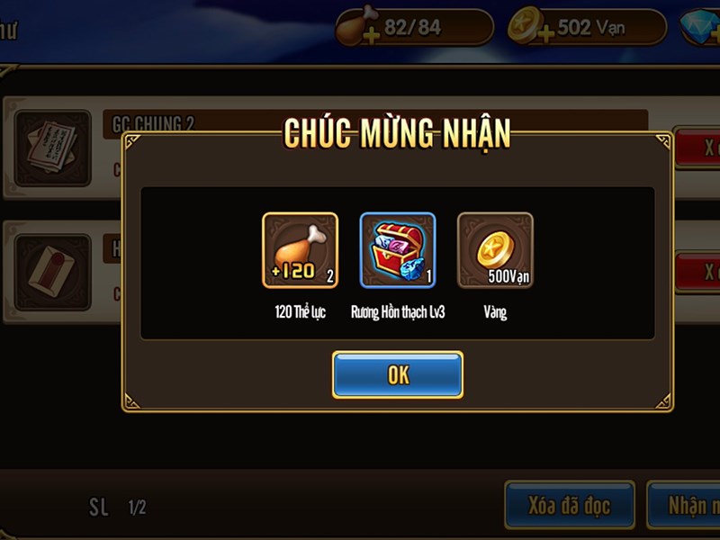 Th&ocirc;ng b&aacute;o đổi qu&agrave; th&agrave;nh c&ocirc;ng