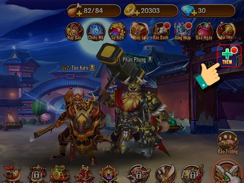 Nhấn v&agrave;o Th&ecirc;m