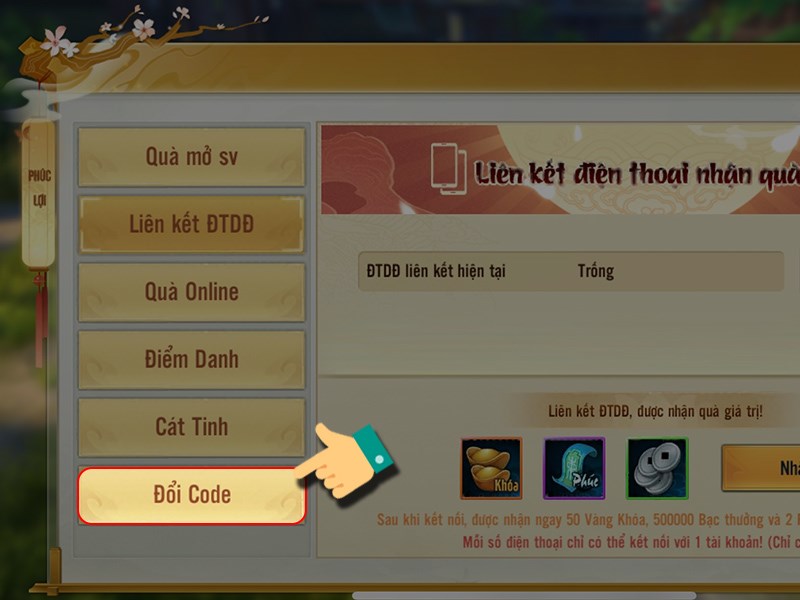 Chọn Đổi code