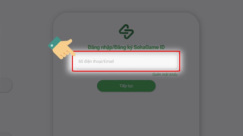 Đăng nhập tài khoản game của bạn.