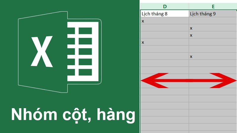 Cách nhóm hàng, nhóm cột với tính năng Group trong Excel