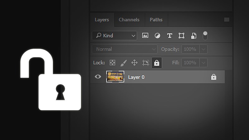 3 cách mở khóa (unlock) layer trong Photoshop đơn giản, nhanh chóng