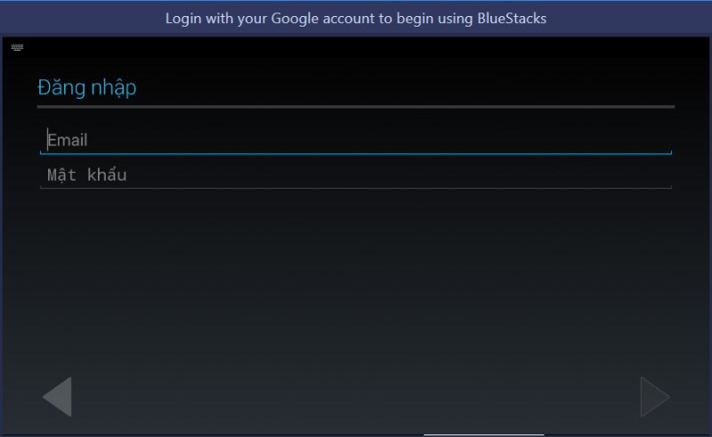 Đăng nhập t&agrave;i khoản google tr&ecirc;n bluestalk