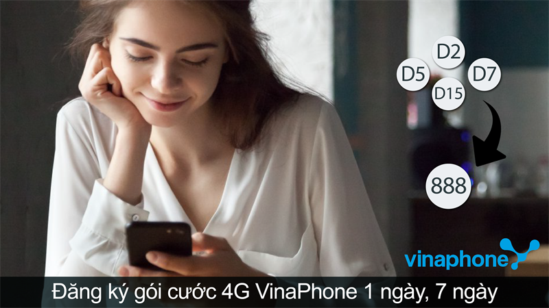 Đăng ký các gói 4G VinaPhone 1 ngày, 7 ngày giá rẻ