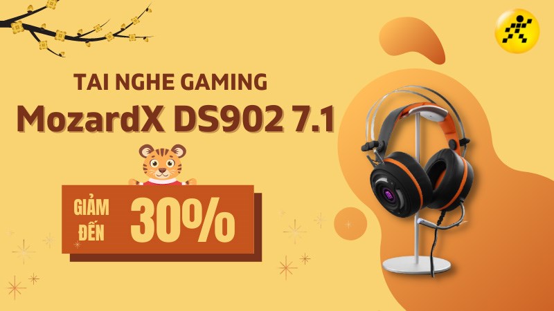Tai nghe Gaming MozardX DS902 7.1 giảm sốc