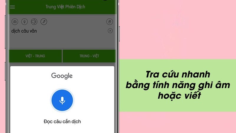 Ứng dụng Dịch Tiếng Trung - App học, dịch tiếng Việt sang tiếng Trung